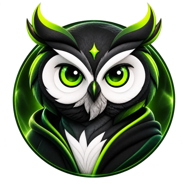 Фирменная сова Unpuzzle AI — твой наставник